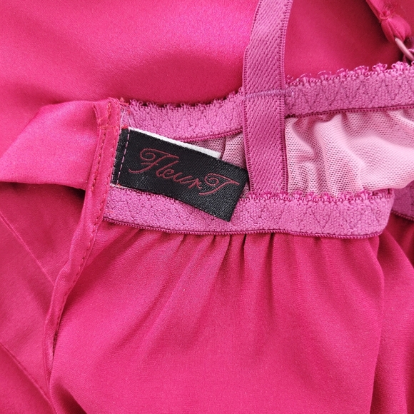 Fleur of England Crush Cupped Babydoll Nighty Negligee - Picture 6 of 7